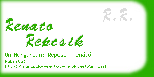 renato repcsik business card