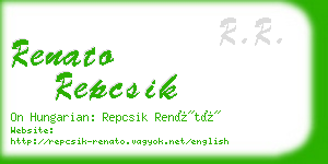 renato repcsik business card